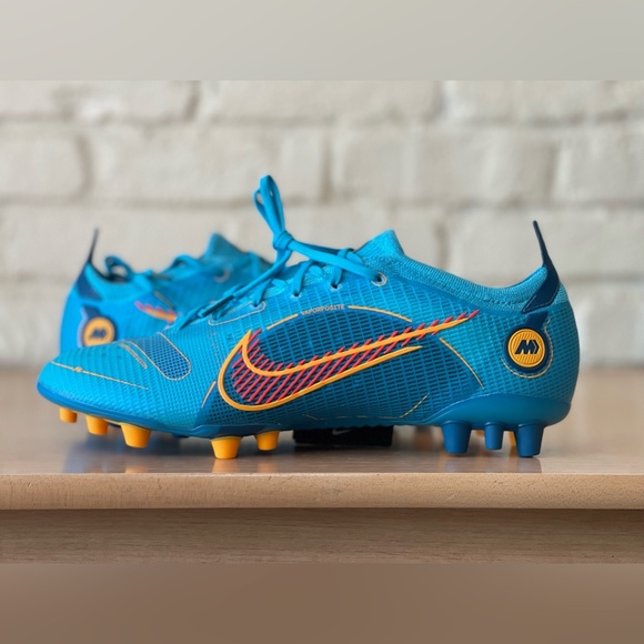 Nike Mercurial Vapor 14 Elite AG ACC Chlorine Blue Cleats DJ2833-485 Men Size 10 main image 4